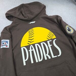 Pro Standard San Diego Padres Hoodie Mens Medium Brown Cooperstown MLB Pullover